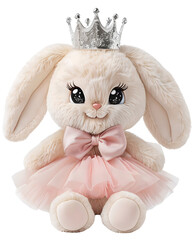 Cute bunny. Funny illustration of a rabbit In a dress Baby Hare