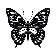 Butterfly silhouette icons Vector Illustrations
