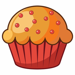 cup cake on white background