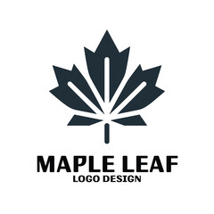 Obraz premium Maple Leaf Vector Logo Design