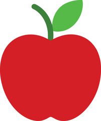 red apple vector illustration
