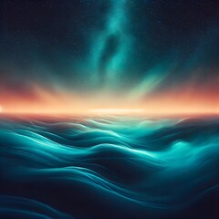  A high-quality celestial horizon gradient background featuring a seamless transition of deep blue, violet, and soft golden hues. Ideal for cosmic and space-themed designs