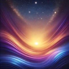 A high-quality magical twilight gradient background with a dreamy blend of deep purples, soft pinks, and warm orange