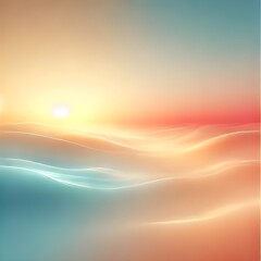  A high-quality ethereal sunrise gradient with gentle transitions of warm gold, peach and light blue