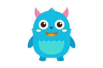 adorable kawaii monster cartoon character illust