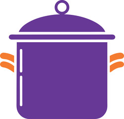 cooking pot vector illustration