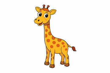 Obraz premium giraffe cartoon isolated