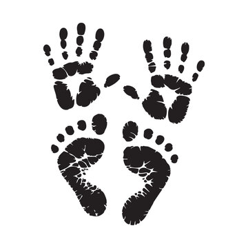 Hand and Foot Prints Simple and Elegant Design