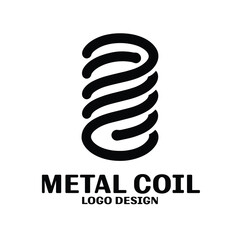 Metal Coil Vector Logo Design