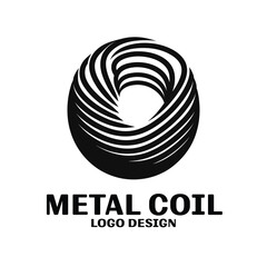 Metal Coil Vector Logo Design