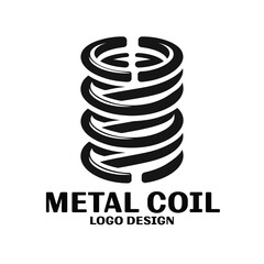 Metal Coil Vector Logo Design