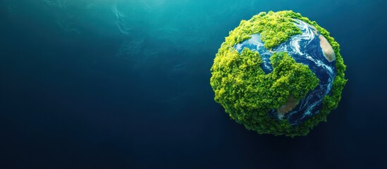 Fototapeta premium A Lush Green Earth: A Vision of Environmental Sustainability