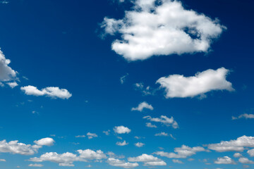 blue sky with clouds for photo background