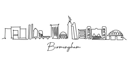 birmingham city skyline 