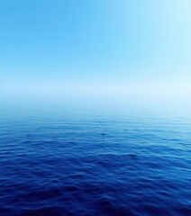 Fototapeta premium Serene ocean gradient from deep blue to soft white , smooth, peaceful