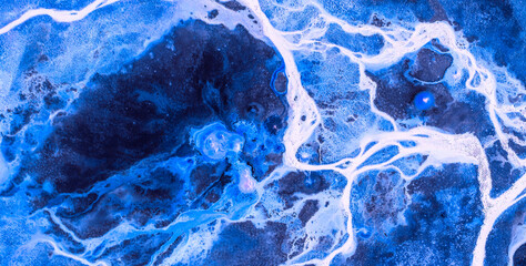 A Seamless Pattern of Artistic Liquid and Ocean Hues