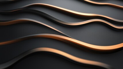 Obraz premium Harmonious Curves of Intertwined Lines