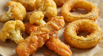 Golden Fried Vegetables Delicious Alternative to Traditional Fried Foods