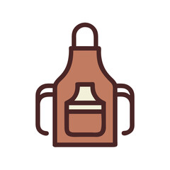 Obraz premium Apron Icon Representing Protective Clothing and Workwear