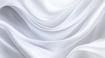 Naklejka premium Soft Ambiance From Flowing White Drapes