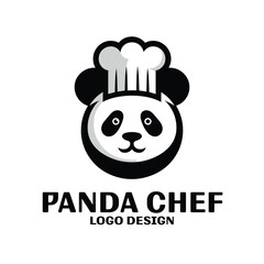 Panda Chef Vector Logo Design