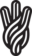 Silhouette vector of crispy churros, perfect for dessert and snack icons, bakery menus, sweet treat designs, and fast food branding.