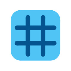 Obraz premium Hashtag Symbol Icon Representing Social Media Tagging and Online Trends