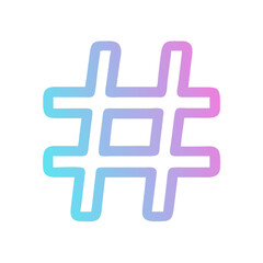 Fototapeta premium Hashtag Symbol Icon Representing Social Media Tagging and Online Trends