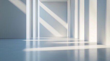 Obraz premium Light in a Modern Minimalist Space