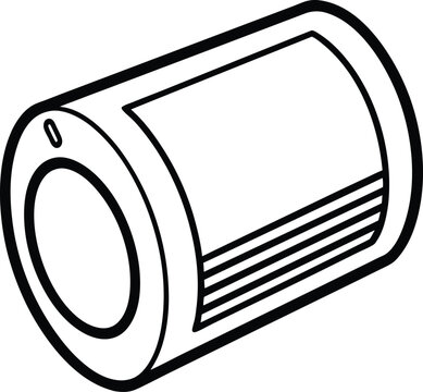 black and white tape dispenser clip art preview