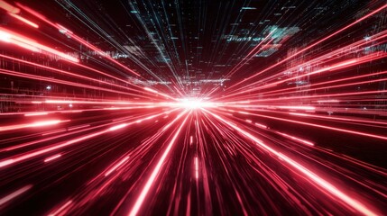 Obraz premium Digital Speed: A Journey Through Cyberspace