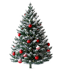 Christmas Tree Lights for Holiday Illumination - Isolated on White Background