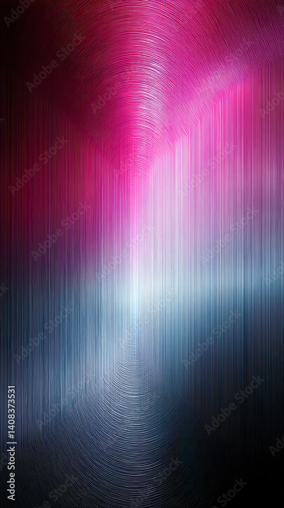 Poster Reflective metallic background with gradient from mauve to magenta in a hyper realistic design
