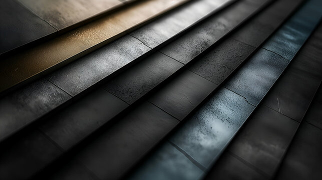 Dark Grey Metal Texture Industrial Geometric Background, Elegant Design Overlay.