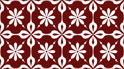 Fototapeta premium Ornate Floral Tile Seamless Pattern