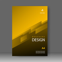 Business Cover design modern with line yellow speed Background. for cover book. Annual report. Brochure template, Poster, catalog. Simple Flyer promotion. magazine. Vector illustration