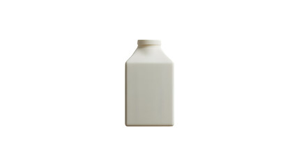Blank White Plastic Bottle Isolated on Black Background for Product Design and Packaging Concep
