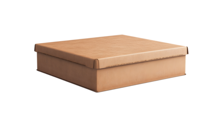 Brown Cardboard Box Isolated on Black Background for Packaging Storage and Shipping Needs