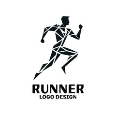 Runner Vector Logo Design