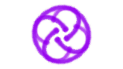 Fototapeta premium abstract 2d spiral logo asset on transparent background