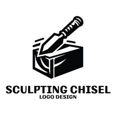 Sculpting Chisel Vector Logo Design