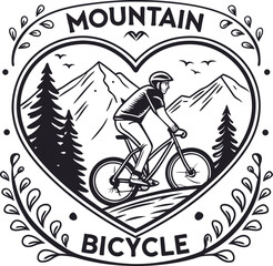 Mountain Biking Adventure in Scenic Heart with Nature and Mountains