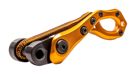 Climbing Rappel Brake - Essential Climbing Rappel Brake for Safe Descents Isolated on White Background