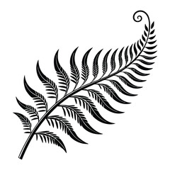 Fototapeta premium Floral & Plant Silhouette Vector illustration
