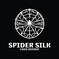 Spider Silk Vector Logo Design
