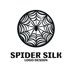 Spider Silk Vector Logo Design