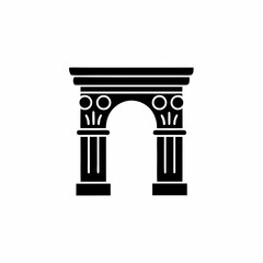 creative details Roman Arch Icon Vector Illustration