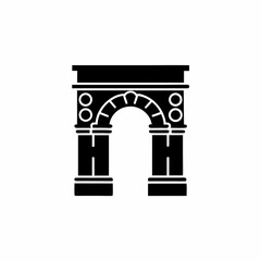 creative details Roman Arch Icon Vector Illustration