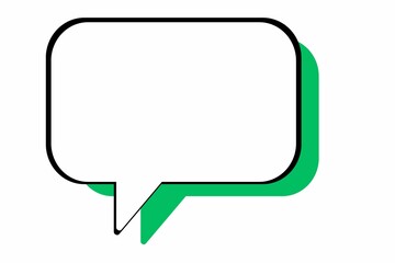 Green speech bubble icon