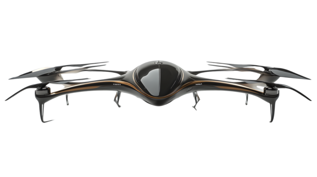 Futuristic Flying Vehicle with Sleek Design and Advanced Propulsion System for HighTech Imager